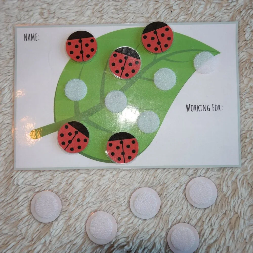 Lady Bug Reward Chart, Token Board, Chore Chart